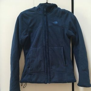 North Face blue zip fleece